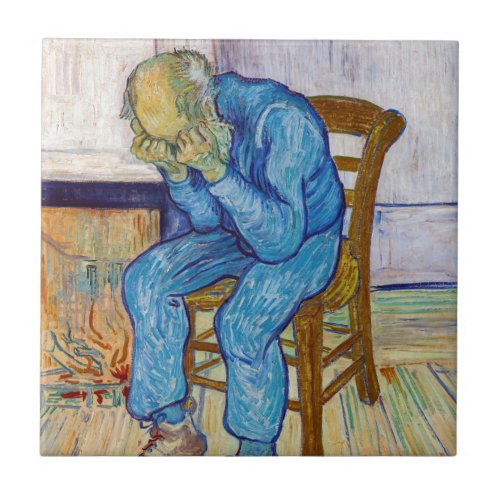 Vincent van Gogh _ At Eternitys Gate Ceramic Tile