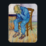 Vincent van Gogh - At Eternity's Gate Magnet<br><div class="desc">At Eternity's Gate / Sorrowing old man / On the Threshold of Eternity - Vincent van Gogh,  1890</div>