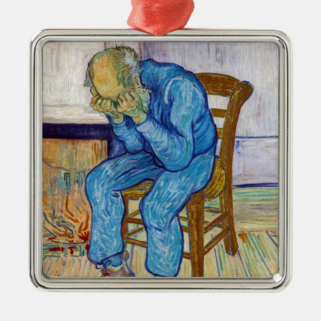 Vincent van Gogh - At Eternity's Gate Metal Ornament (Front)
