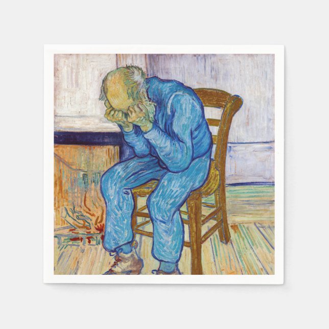 Vincent van Gogh - At Eternity's Gate Napkins (Front)