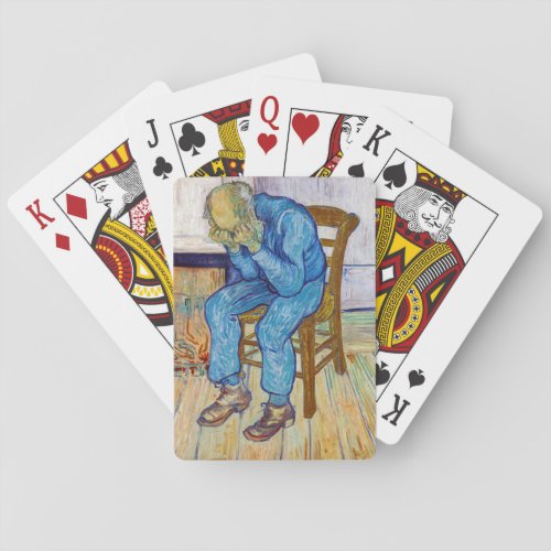 Vincent van Gogh _ At Eternitys Gate Poker Cards