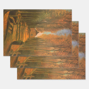 Vincent van Gogh - Avenue of Poplars in Autumn Wrapping Paper Sheets