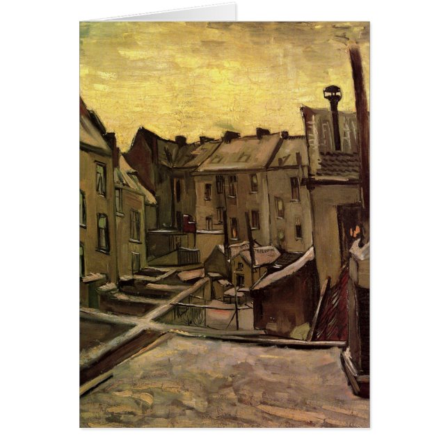 Vincent van Gogh, Backyards of Old Houses, Antwerp (Front)