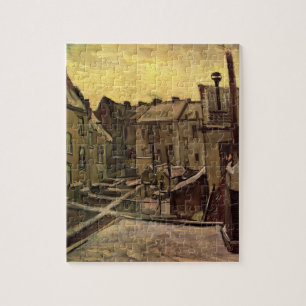 Vincent van Gogh, Backyards of Old Houses, Antwerp Jigsaw Puzzle