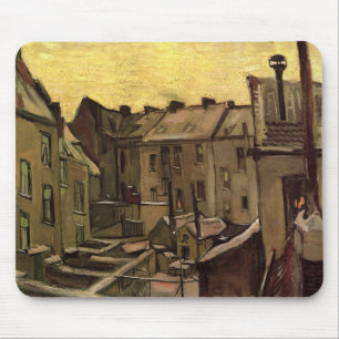 Vincent van Gogh, Backyards of Old Houses, Antwerp Mouse Pad
