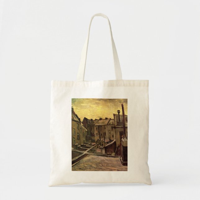 Vincent van Gogh, Backyards of Old Houses, Antwerp Tote Bag (Front)