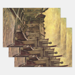 Vincent van Gogh, Backyards of Old Houses, Antwerp Wrapping Paper Sheets