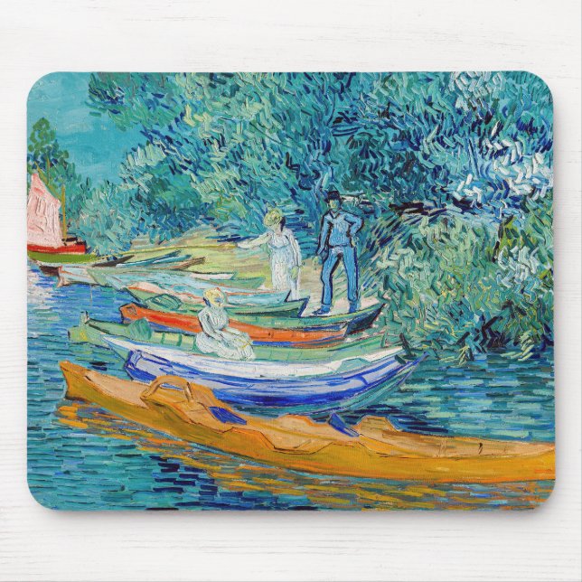Vincent van Gogh - Bank of the Oise at Auvers Mouse Pad (Front)