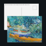 Vincent van Gogh - Bank of the Oise at Auvers Postcard<br><div class="desc">Bank of the Oise at Auvers - Vincent van Gogh,  Oil on Canvas,  1890 in Auvers-sur-Oise</div>