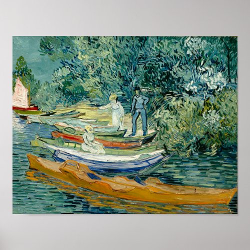 Vincent van Gogh Bank of the Oise at Auvers Poster