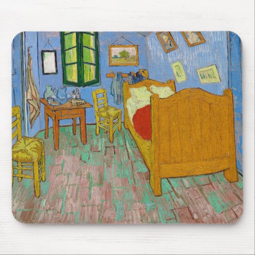 Vincent Van Gogh Bedroom Impressionism vintage Mouse Pad