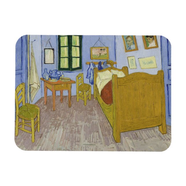 Vincent Van Gogh, Bedroom in Arles, 3rd Version Magnet (Horizontal)