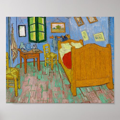 Vincent van Gogh Bedroom in Arles Painting Poster
