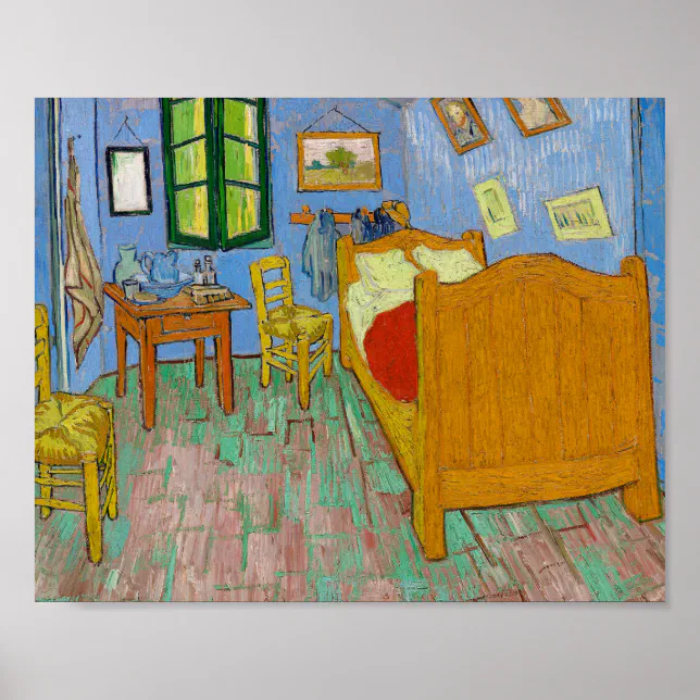 Vincent van Gogh Bedroom in Arles Painting Poster | Zazzle