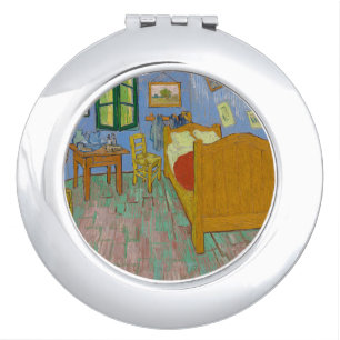 Vincent Van Gogh Bedroom Painting Compact Mirror