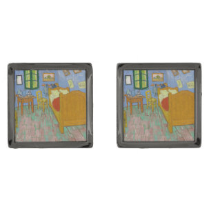 Vincent Van Gogh Bedroom Painting Cufflinks