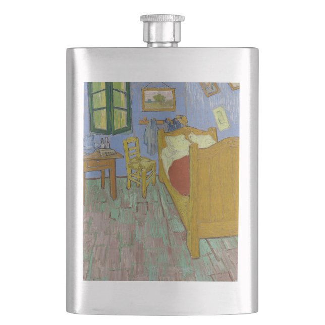 Vincent Van Gogh Bedroom Painting Flask (Front)