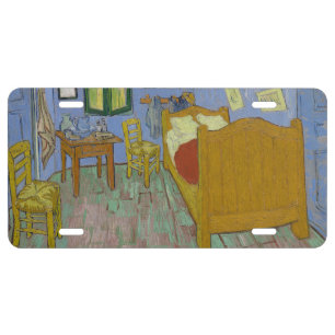Vincent Van Gogh Bedroom Painting License Plate