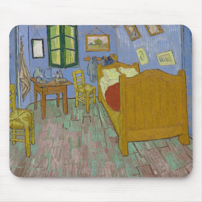 Vincent Van Gogh Bedroom Painting Mouse Pad (Front)