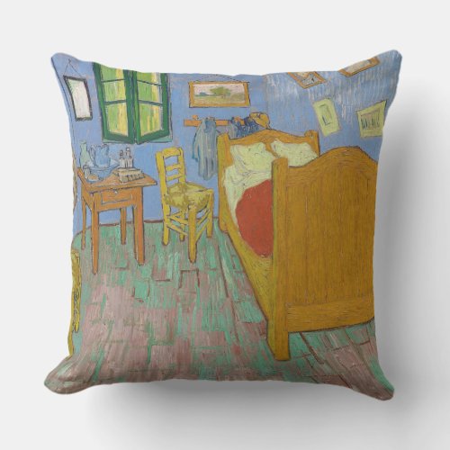 Vincent Van Gogh Bedroom Painting Outdoor Pillow