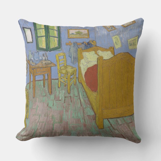 Vincent Van Gogh Bedroom Painting Outdoor Pillow (Front)