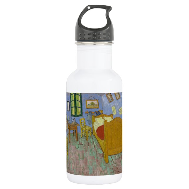 Vincent Van Gogh Bedroom Painting Stainless Steel Water Bottle (Front)