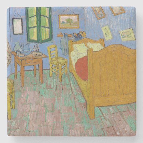 Vincent Van Gogh Bedroom Painting Stone Coaster