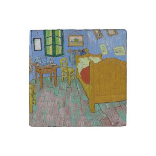 Vincent Van Gogh Bedroom Painting Stone Magnet