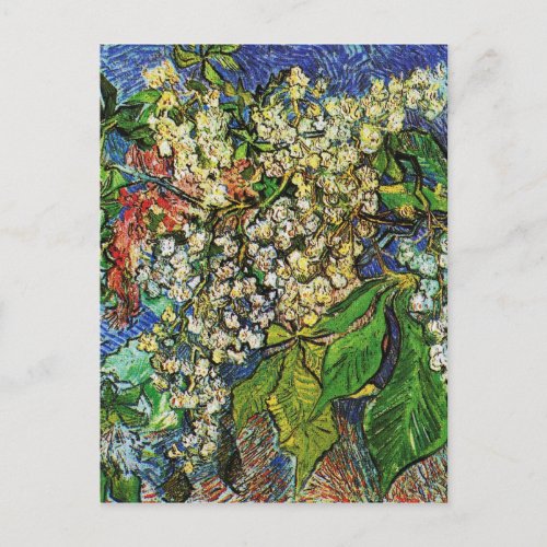 Vincent van Gogh_Blooming chestnut branches Postcard