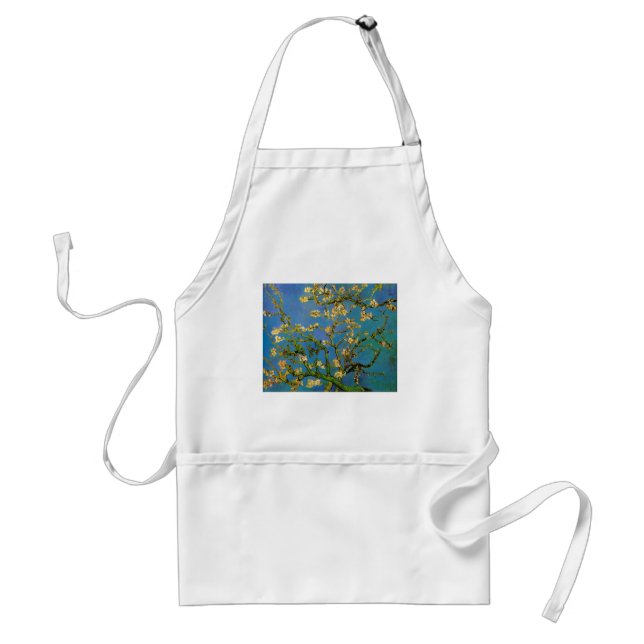 Vincent van Gogh - Blossoming Almond Tree Adult Apron (Front)