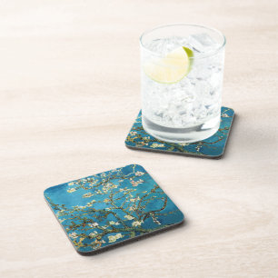 Vincent van Gogh, Blossoming Almond Tree Beverage Coaster