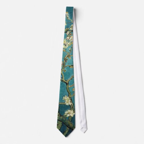 Vincent Van Gogh _ Blossoming Almond Tree Blossoms Neck Tie