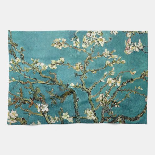Vincent Van Gogh _ Blossoming Almond Tree Blossoms Towel