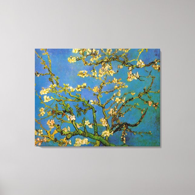 Vincent van Gogh - Blossoming Almond Tree Canvas Print (Front)