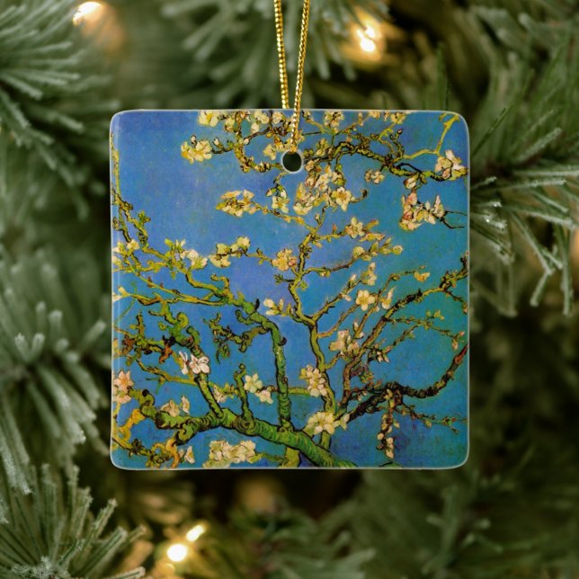 Vincent van Gogh - Blossoming Almond Tree Ceramic Ornament (Tree)