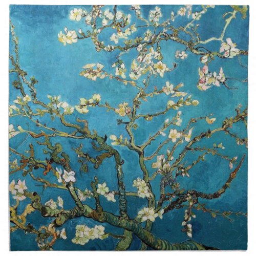 Vincent van Gogh Blossoming Almond Tree Cloth Napkin