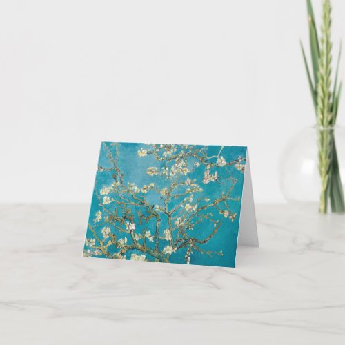 Vincent van Gogh Blossoming Almond Tree enhan Thank You Card