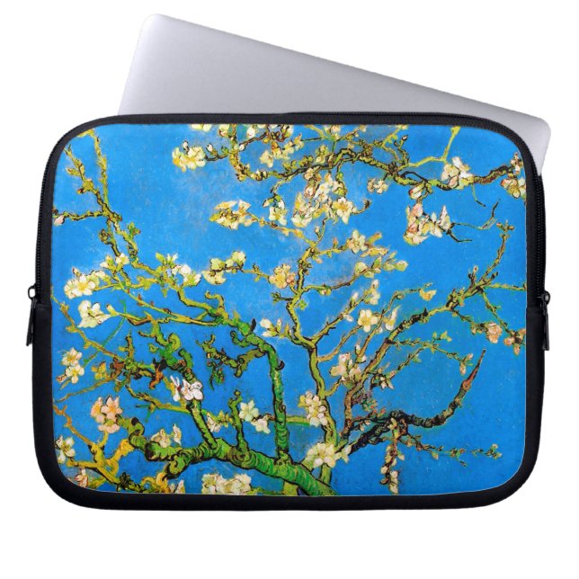 Vincent Van Gogh - Blossoming Almond Tree Fine Art Laptop Sleeve (Front)