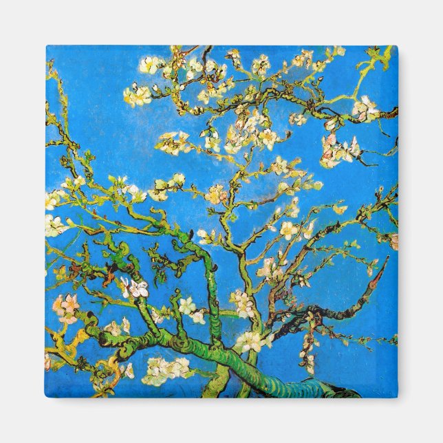 Vincent Van Gogh - Blossoming Almond Tree Fine Art Magnet (Front)