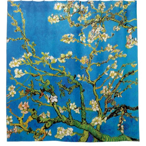 Vincent Van Gogh _ Blossoming Almond Tree Fine Art Shower Curtain