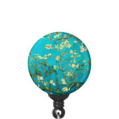 Vincent Van Gogh Blossoming Almond Tree Floral Art Badge Holder (Clip Front)