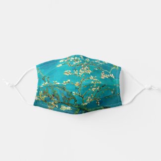 Vincent Van Gogh Blossoming Almond Tree Floral Art Cloth Face Mask