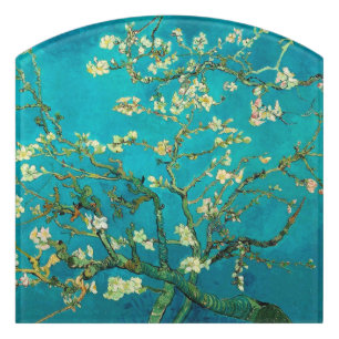 Vincent Van Gogh Blossoming Almond Tree Floral Art Door Sign