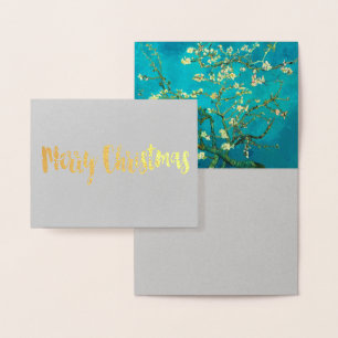 Vincent Van Gogh Blossoming Almond Tree Floral Art Foil Card