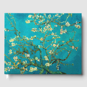 Vincent Van Gogh Blossoming Almond Tree Floral Art Guest Book