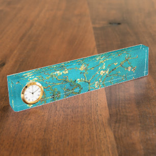 Vincent Van Gogh Blossoming Almond Tree Floral Art Name Plate