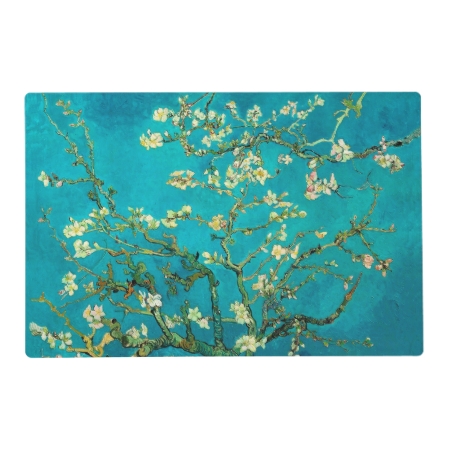 Vincent Van Gogh Blossoming Almond Tree Floral Art Placemat