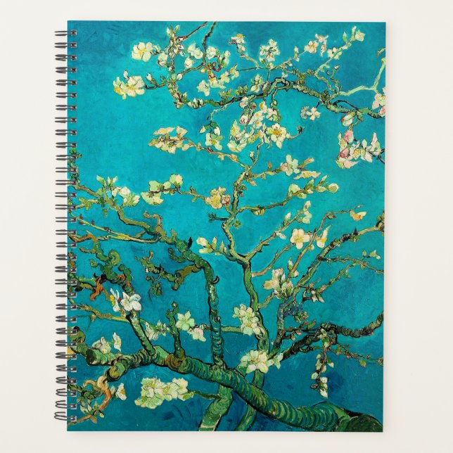 Vincent Van Gogh Blossoming Almond Tree Floral Art Planner (Front)
