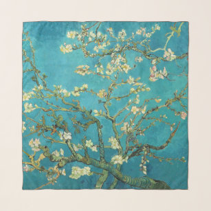 Vincent Van Gogh Blossoming Almond Tree Floral Art Scarf