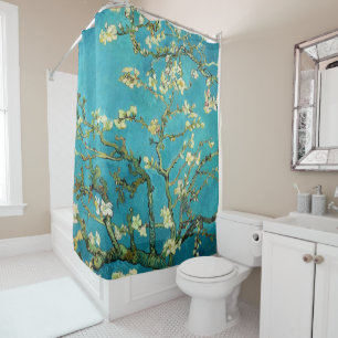 Vincent Van Gogh Blossoming Almond Tree Floral Art Shower Curtain